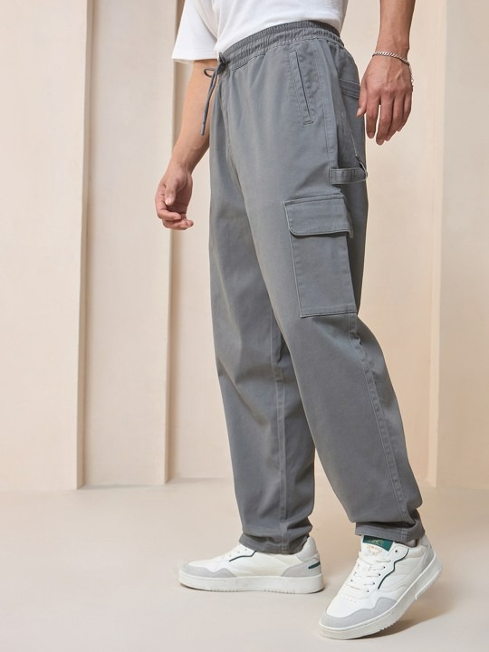 Men Oversized Cargo Carpenter Pants