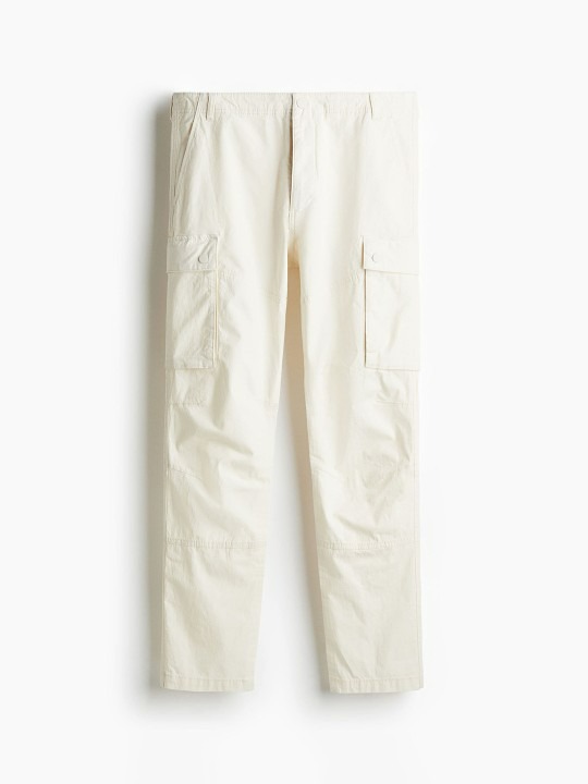 Slim Fit Ripstop Cargo Trousers