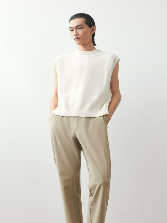 Regular Fit Twill Trousers