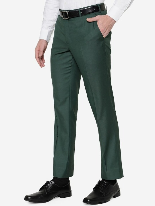 Men Terry Rayon Classic Fit Formal Trouser