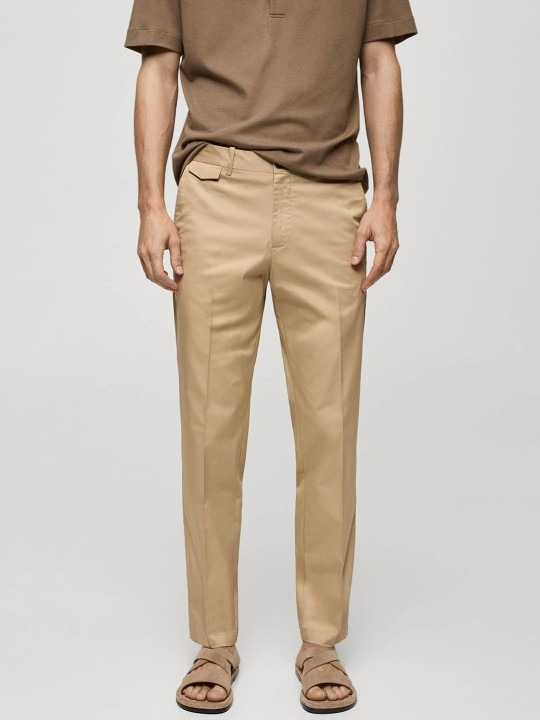 Men Structured Trousers