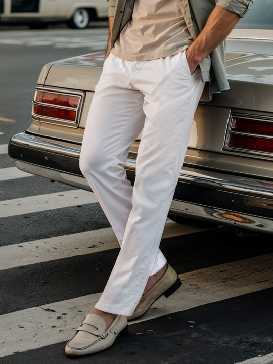 Men Classic Pure Cotton Chinos