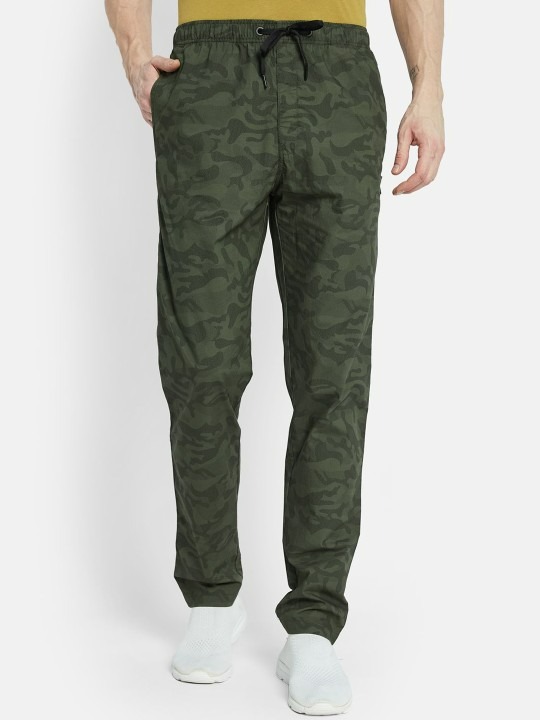 Men Printed Cotton Track Pants
