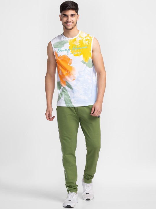 Men Cotton Regular Fit Track Pants