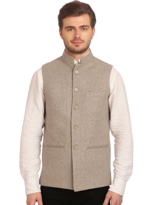 Beige Nehru Jacket