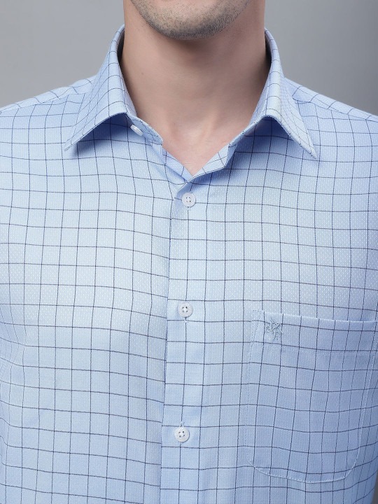 Comfort Tartan Checked Cotton Formal Shirt