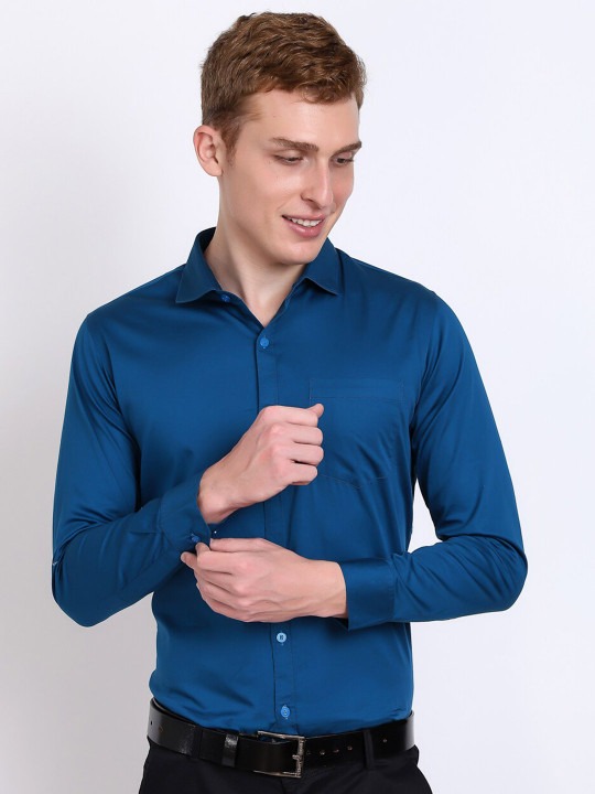 Premium Slim Fit Opaque Satin Formal Shirt