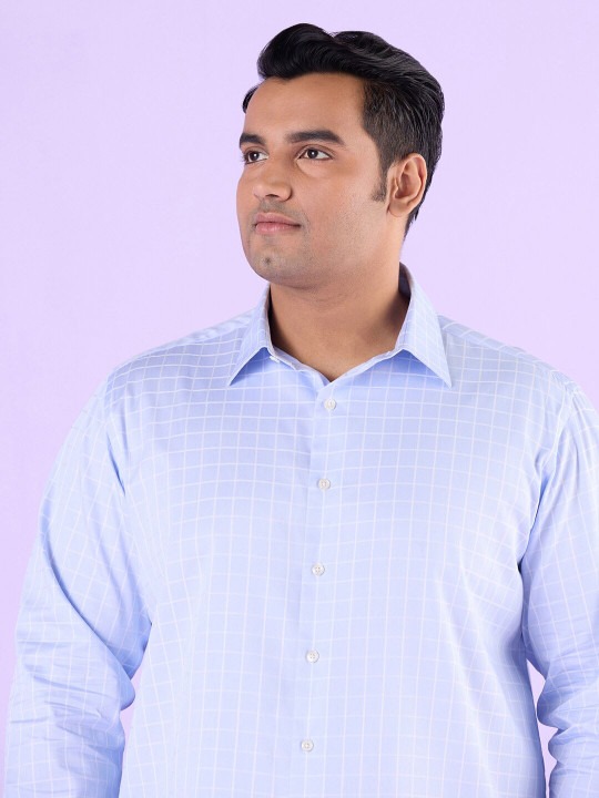 Checked Supima Cotton Formal Shirt