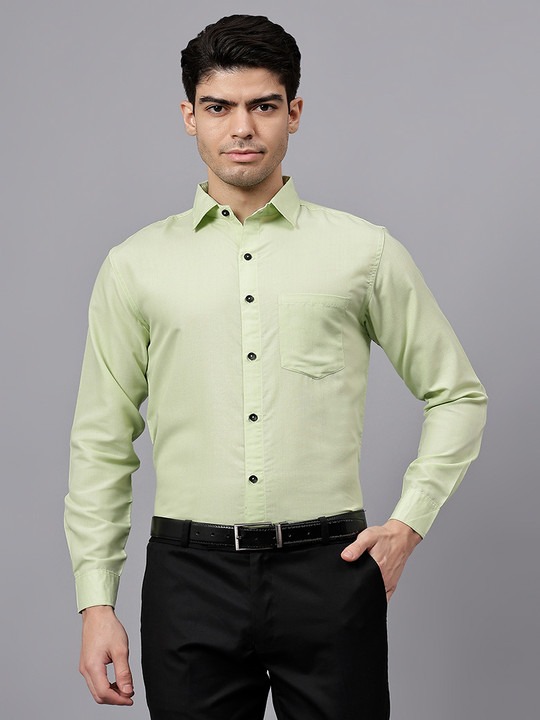 Men India Slim Fit Solid Formal Shirt