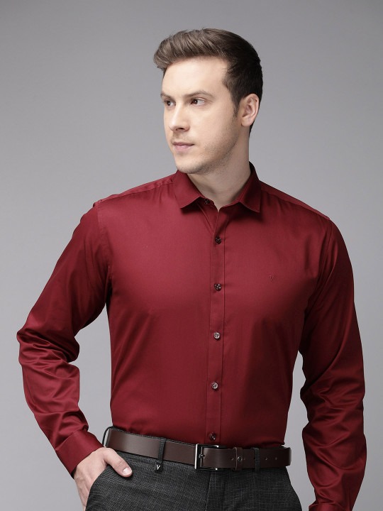 Pure Cotton Slim Fit Opaque Formal Shirt