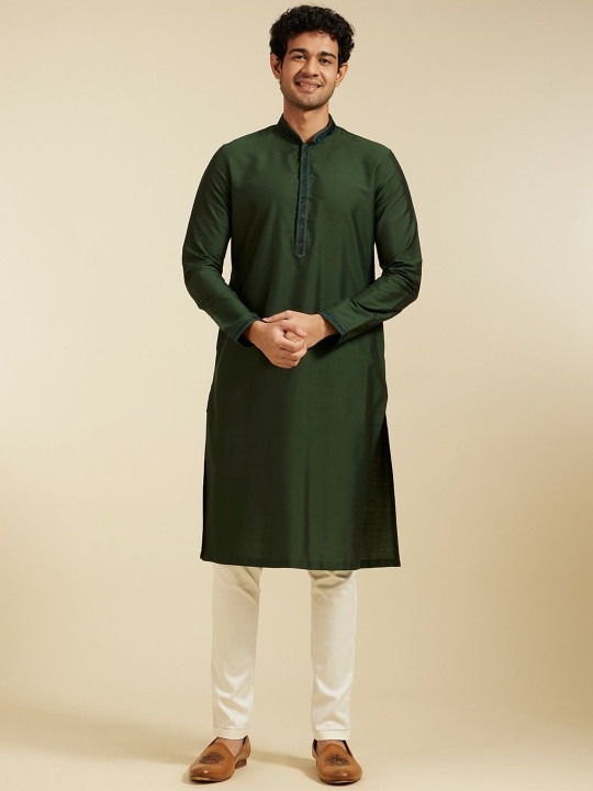 Mandarin Collar Straight Kurta