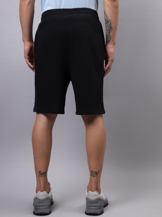 Men Chaos Typography Printed Oversized Shorts