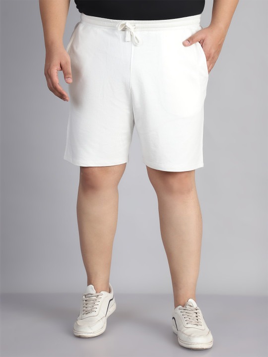 Men Cotton Mid-Rise Running Sports Shorts