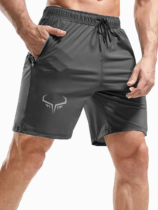 Men Low-Rise Running Sports Shorts