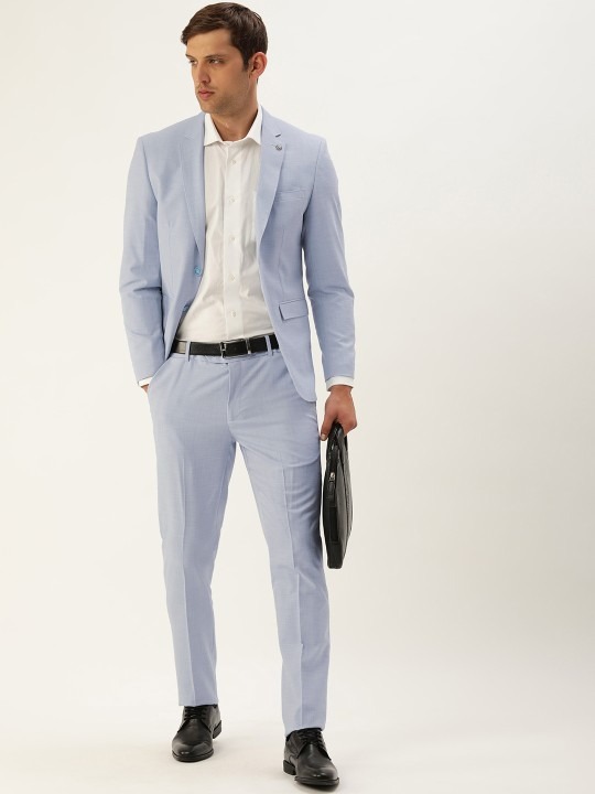 Men Single-Breasted Formal 2 Piece Suit