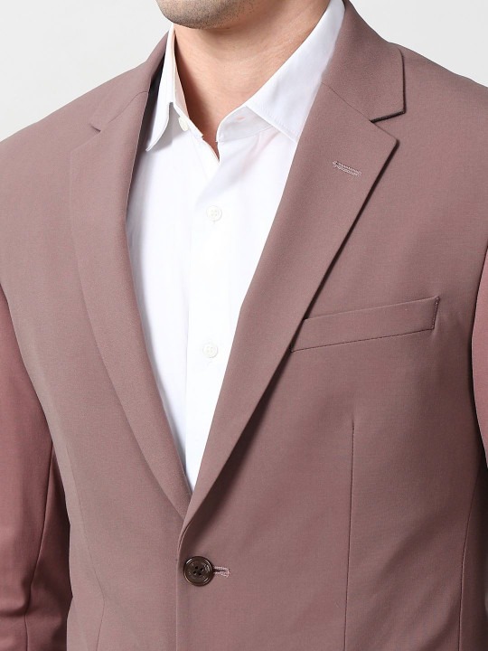 Notched Lapel Slim-Fit Single-Breasted Two-Piece Suit