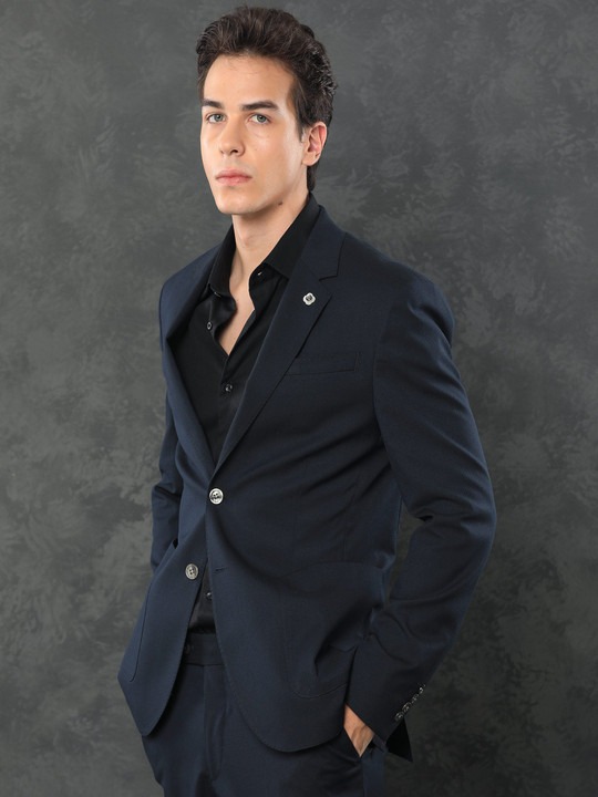 Single-Breasted Slim-Fit Formal Two-Piece Suit