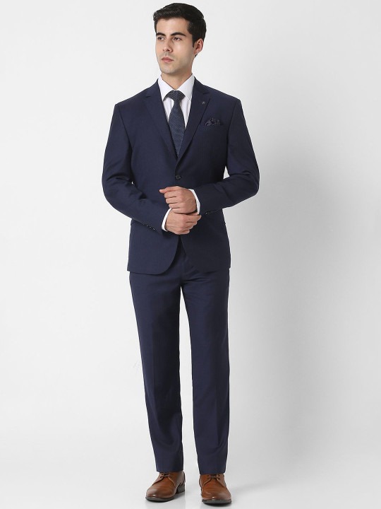 Striped Slim Fit Formal Two Piece Suit