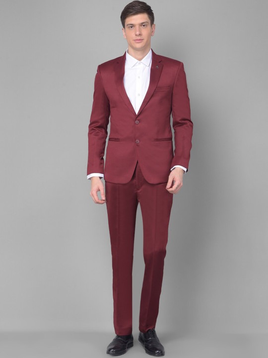 Slim Fit Single Breasted Two Piece Formal Suit