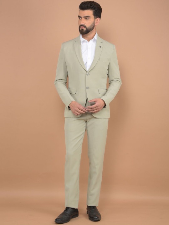 Men Slim-Fit Single-Breasted Two-Piece Suit