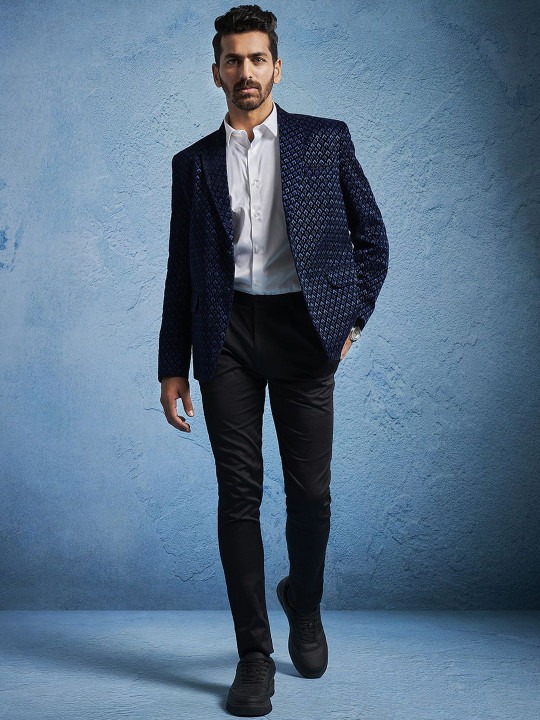 Men Slim-Fit Single-Breasted Two-Piece Suits
