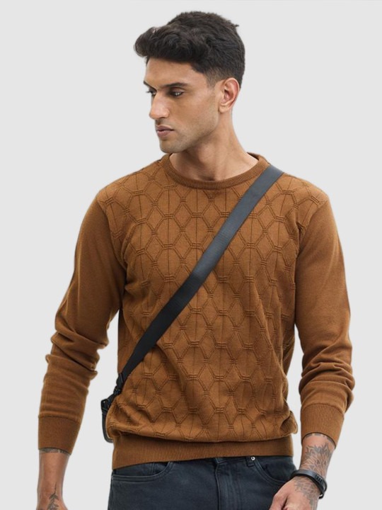 Men Round Neck Pullover