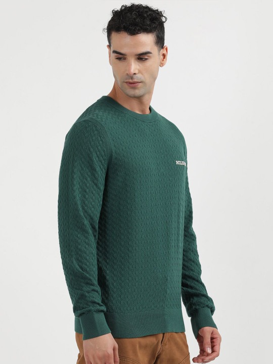 Round Neck Cotton Pullover Sweater