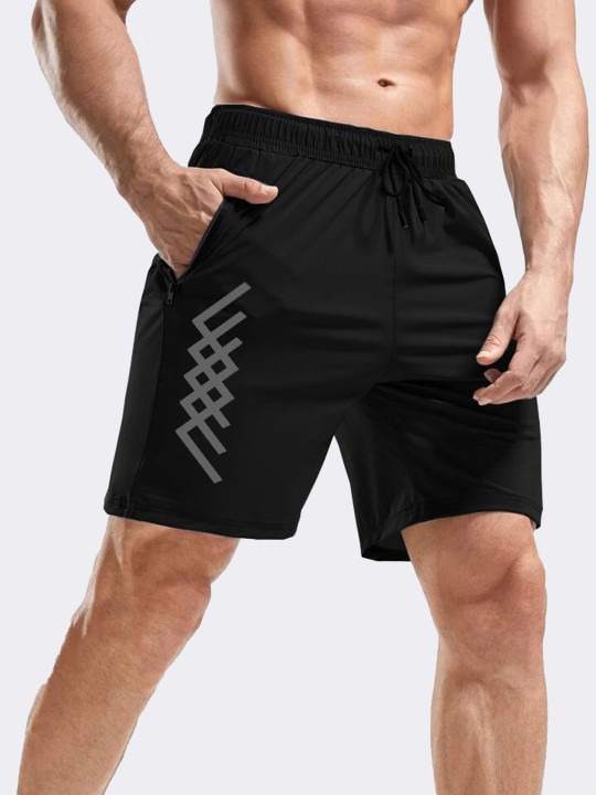 Men Low-Rise Running Sports Shorts