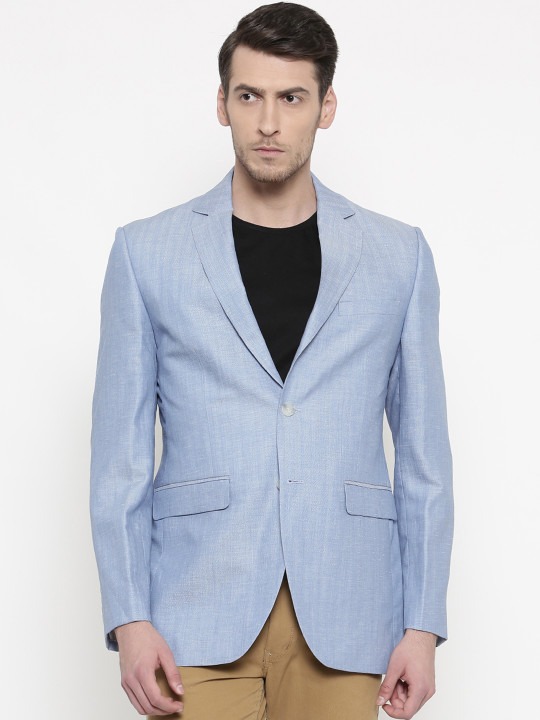 Custom Slim Fit Self-Design Single-Breasted Smart-Casual Blazer