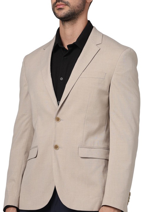 Slim-Fit Single-Breasted Formal Blazer