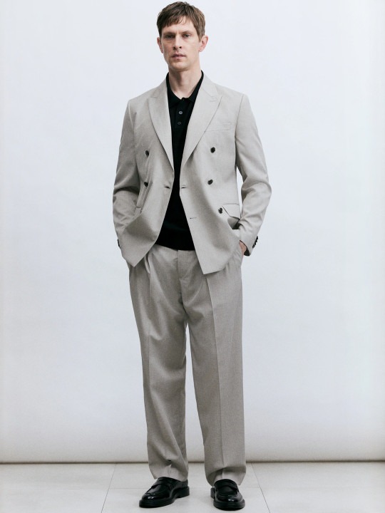 Regular Fit Double-Breasted Jacket