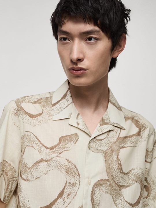 Animal Printed Casual Shirt