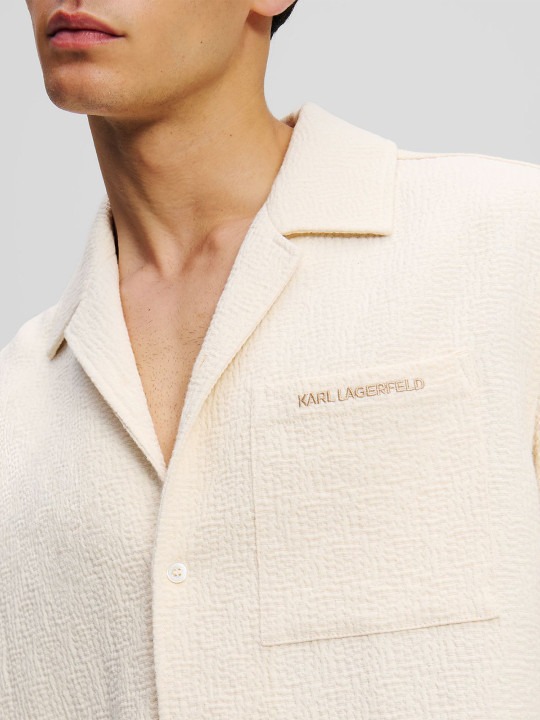 Men Relaxed Fit Solid Cuban Collar Pure Cotton Casual Shirt