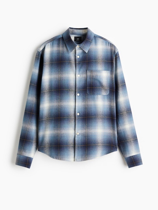 Loose Fit Flannel Shirt