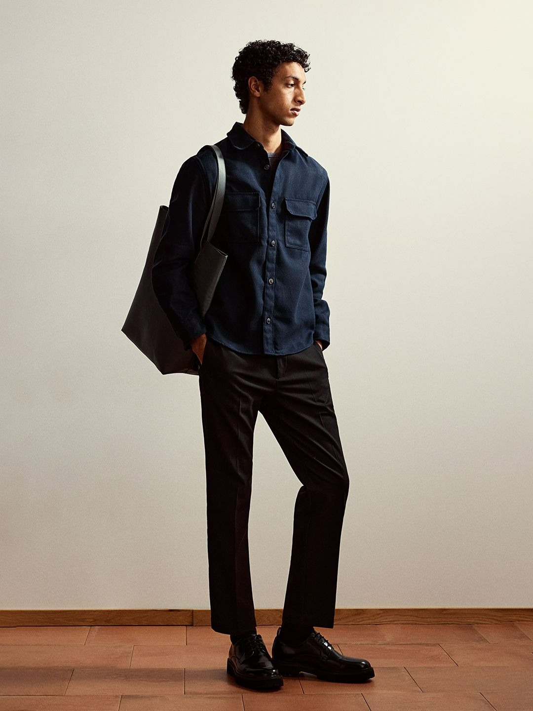 Men Felted Overshirt