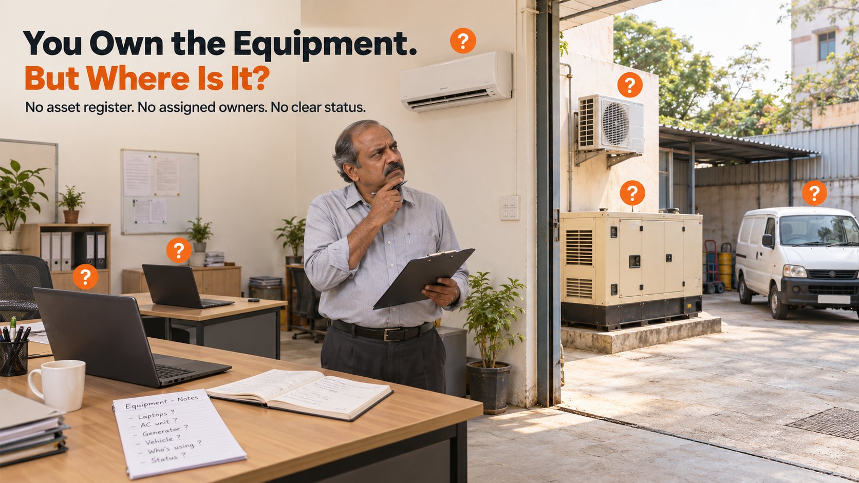 untracked business assets Indian SMB equipment