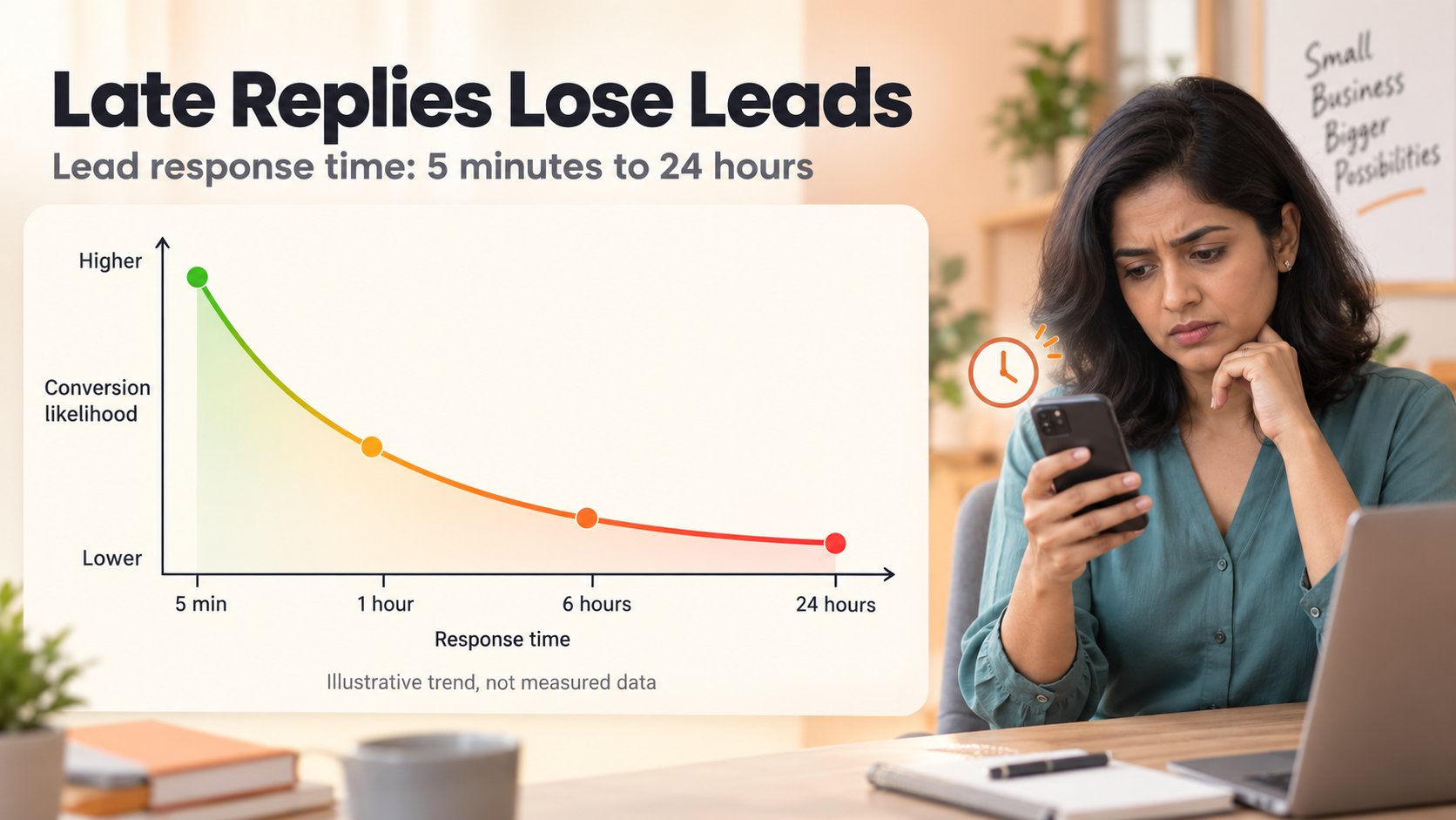 lead response time conversion decay chart