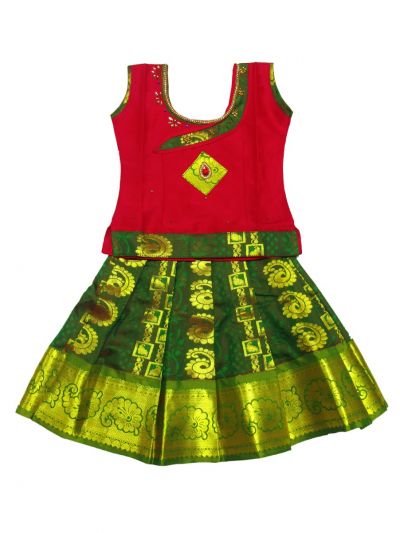 pattu pavadai dress design