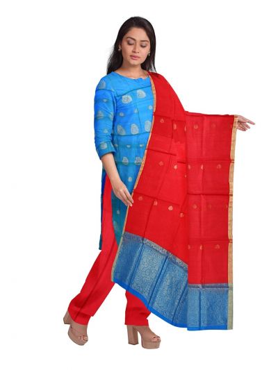 silk churidar materials