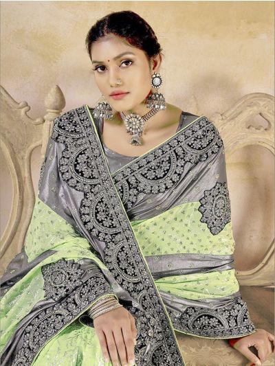 party printed sarees