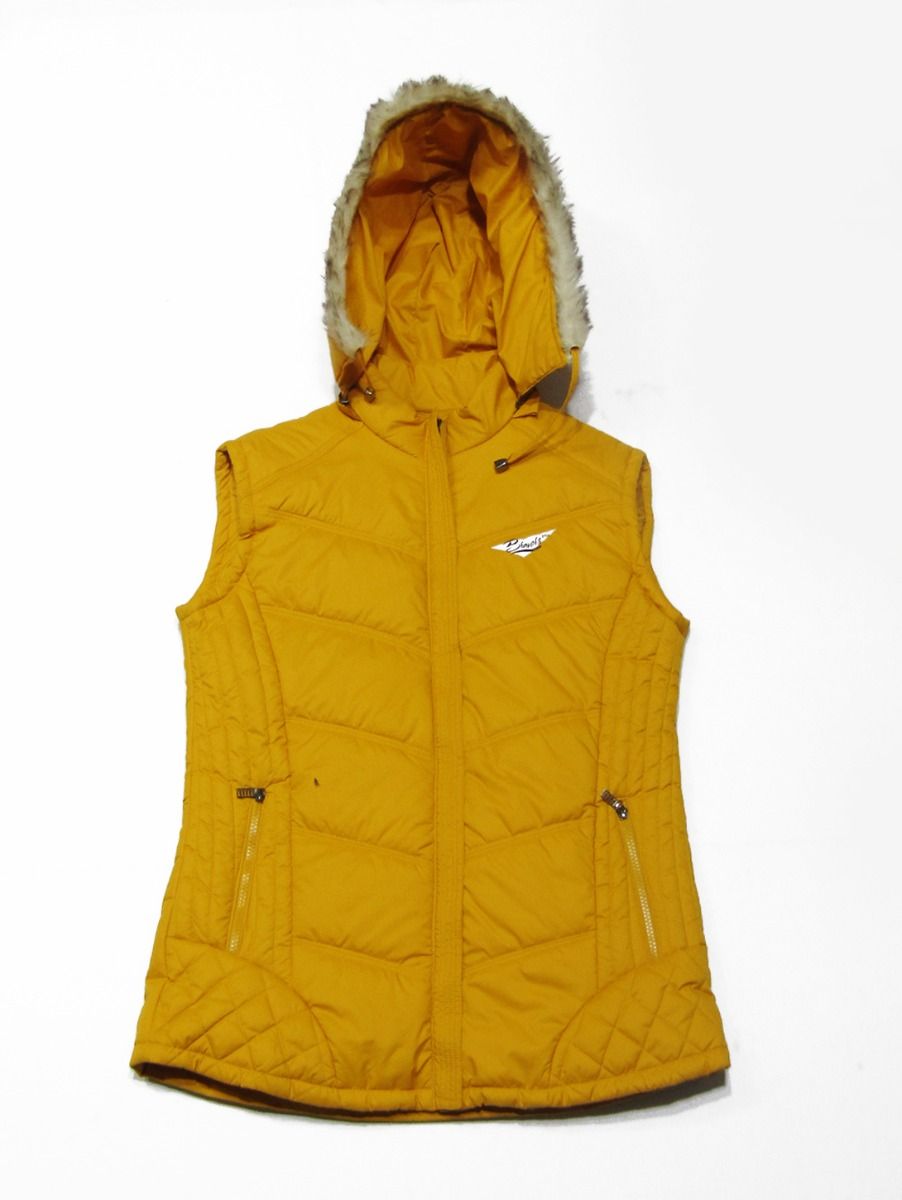 sleeveless puffer jacket ladies