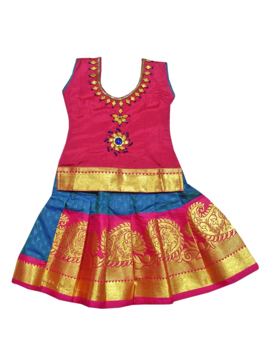 Readymade Art Silk Pattu Pavadai 