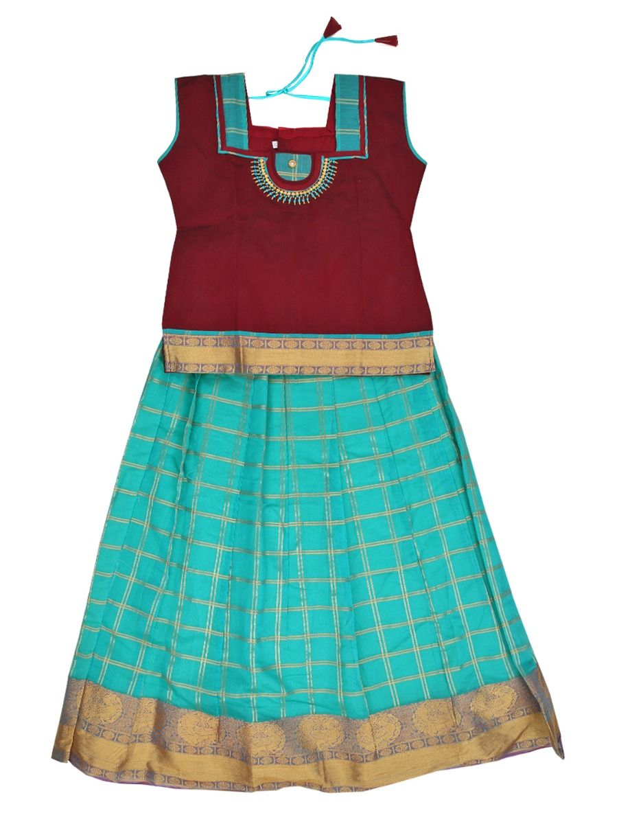 Chennai silks online pattu pavadai Clearance