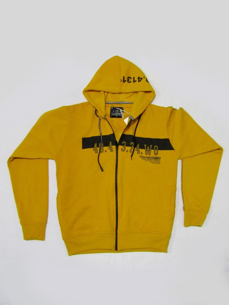 zip front hooded sweatshirt
