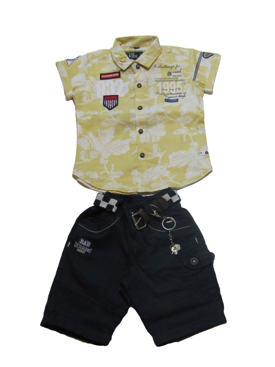 Buy Casual Shirt and Half Trouser Set 