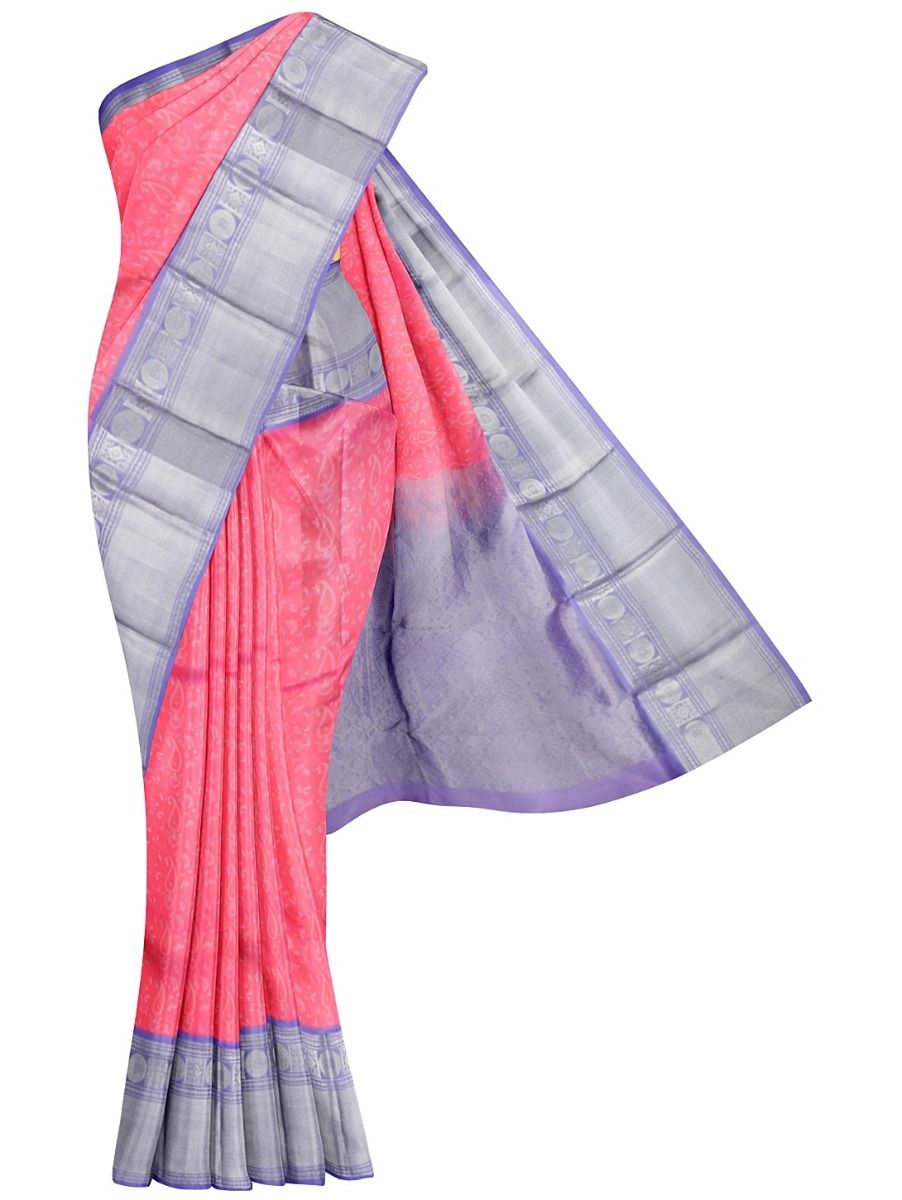 Colour Uppada Silk Sarees Colour Uppada Traditional Silk Sarees Handwoven uppada pure silk saree in blue with fine checks and silver borders & blouse. ned2979601 traditional uppada silk saree