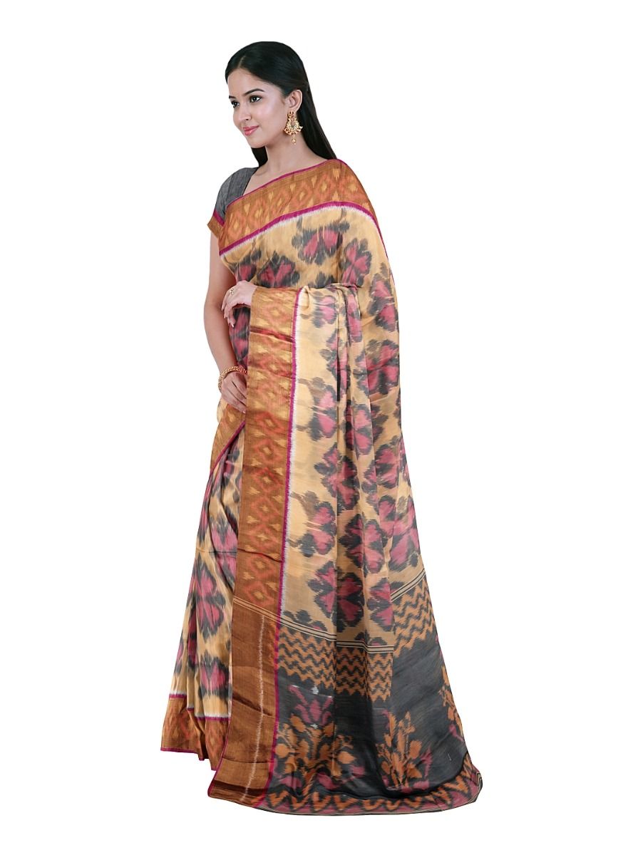 Fancy Printed Silk Cotton Sarees Online 
