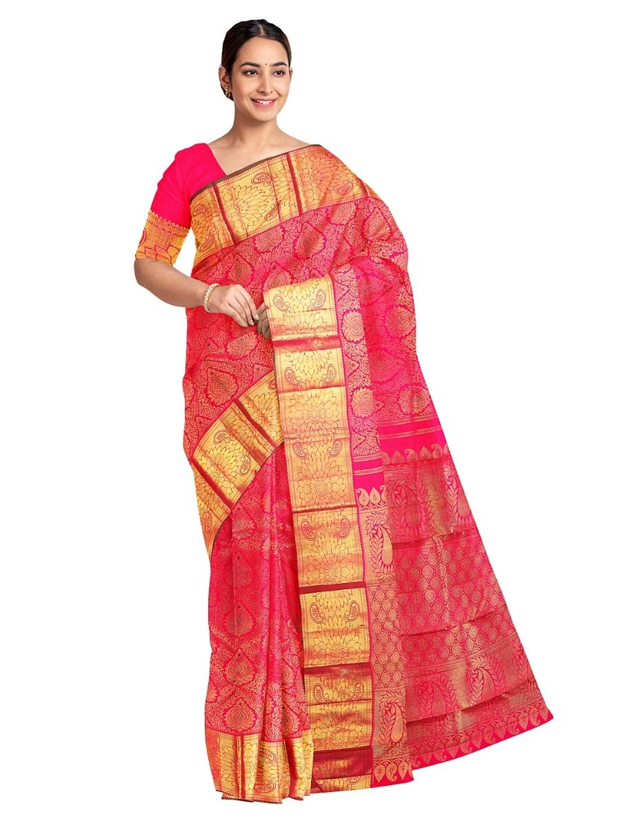 Buy Best Vivaha Goddess Wedding Pure Kanchipuram Silk Sarees for ...