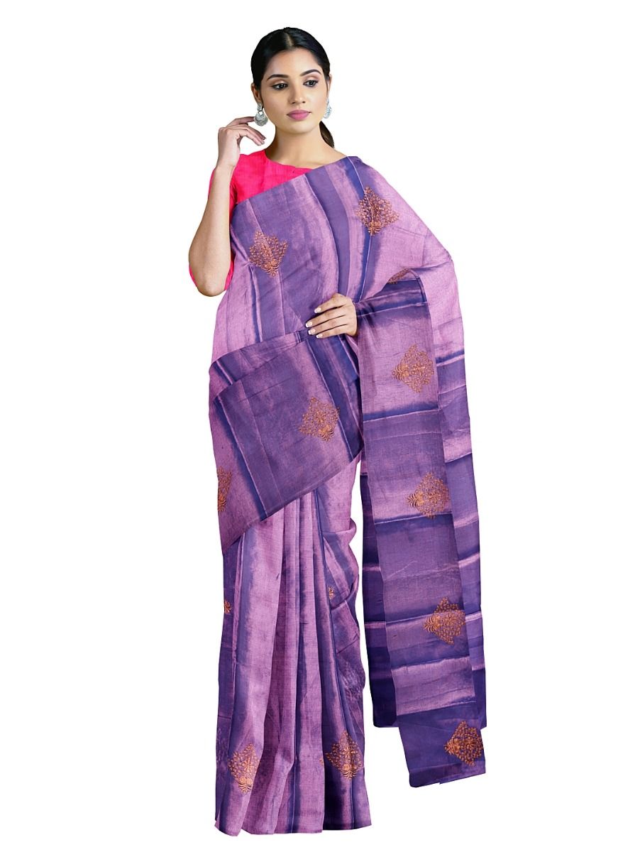 Fancy Plain Embroidery Erode Silk Saree Online Shop The Chennai Silks.