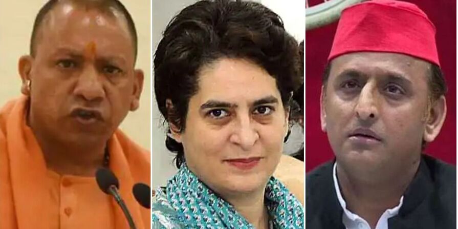 yogi, priyanka, akhilesh, uttar pradesh